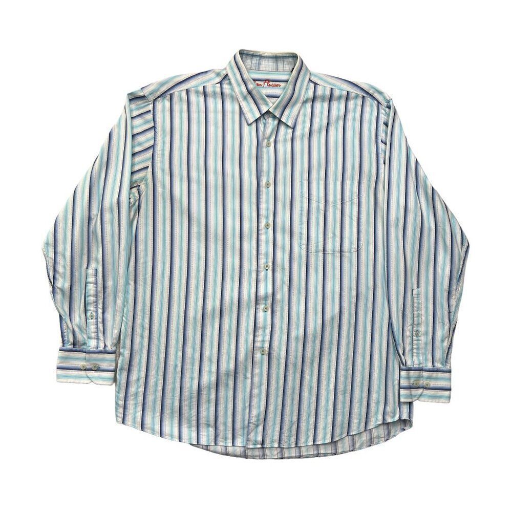 Alan Flusser Shirt Men's Western Long Sleeve Button Down Shirt‎